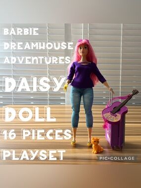 Barbie Dreamhouse Adventures Travel Set with Daisy Doll 16 pieces playset